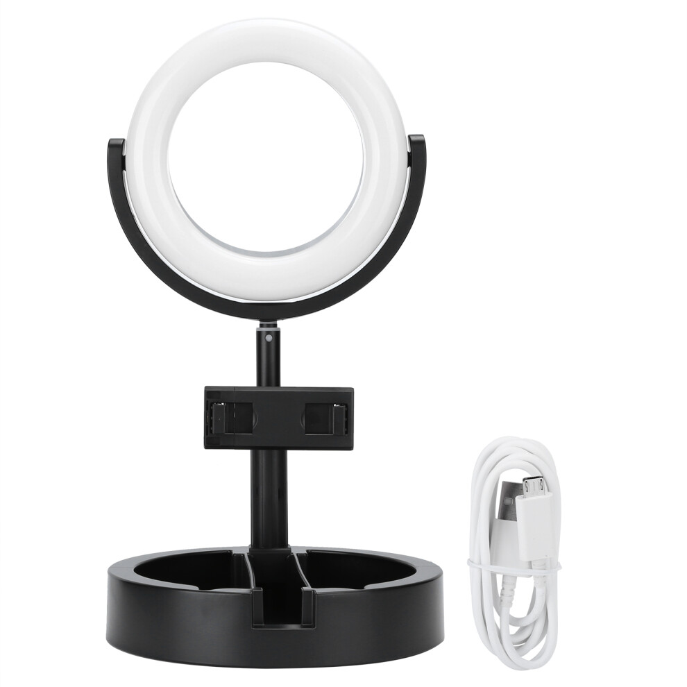 Led Ring With Stepless Dimming Universal Rotatable Phone Holder Compact Weight Built-In Phone Holder Foldable Design For Selfie Makeup Light 9420858905578