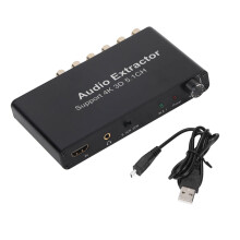 Koaksialudgang HDMI ARC-lydudtrækker Problemfri transmission Digital-til-analog-konverter med surroundlyd Plug and Play Bred kompatibilitet Stereo
