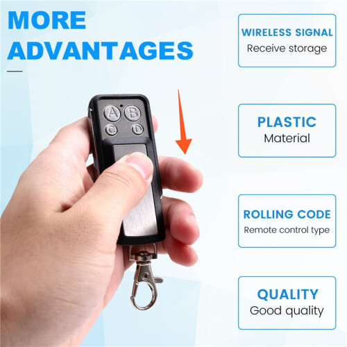 433MHz  Garage Sliding Door Gate Opener Controller Remote Control Wireless , Rolling Code Support 1