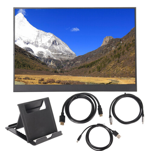 Εξαιρετικά λεπτή φορητή οθόνη FHD1080P εξωτερική οθόνη με ενσωματωμένα διπλά ηχεία,