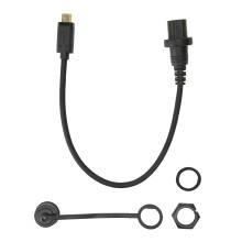 USB-Typ-C-Verlängerungskabel für Armaturenbrettmontage, wasserdichter Adapter für schnelle Übertragung, geeignet für Boots- und