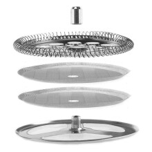 Roestvrijstalen French Press-Filters, met Spiraalvormige Schijf, Gaas French Press-Schermschijf voor Brede French Press 600 Ml