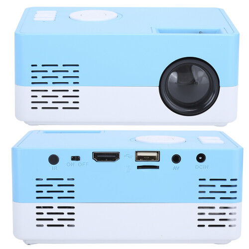 Αθόρυβος προβολέας συστήματος ψύξης Full HD Mini LED φορητός βιντεοπροβολέας με είσοδο 2