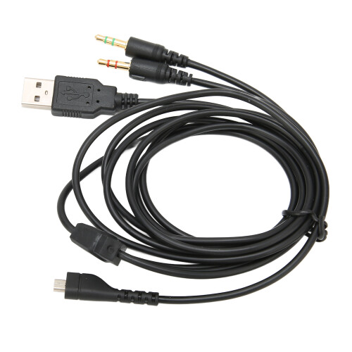 Replacement Cable for SteelSeries Arctis Headset Support PrismSync Dynamic RGB Lighting Superb Wire Detachable Audio Cable Plug and Play 3.5mm TRRS 1