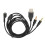 Replacement Cable for SteelSeries Arctis Headset Support PrismSync Dynamic RGB Lighting Superb Wire Detachable Audio Cable Plug and Play 3.5mm TRRS 3