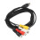 Καλώδιο ήχου και βίντεο plug and play για έξοδο σήματος, υλικό PVC, 5 ακίδων αρσενικό DIN σε 2