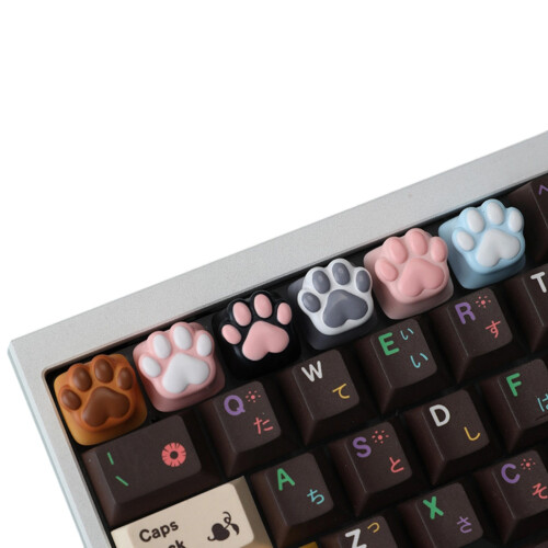 Farbige Harz-Kätzchenkrallen-Tastenkappe für-Schmutzig 2