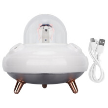 UFO Humidifier Double Nozzles,Brand Product One Key Operation Large Capacity Cool Mist Humidifier For Office Bedroom With Colorful Night Light