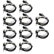 Air Duct Ohrhörer Headsets mit Transparenten Kanälen Universal Ohrhörer 10 Stück