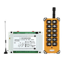 433 MHz Industrieller 12-Kanal-Empfänger DC12V-48V RF Kabellose Fernbedienung für Brückenkransystem