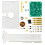 DIY Electromagnetic Swing Experimental Electronic Kit Supply with LED Flashing Sensing DIY Electronic Kit 1