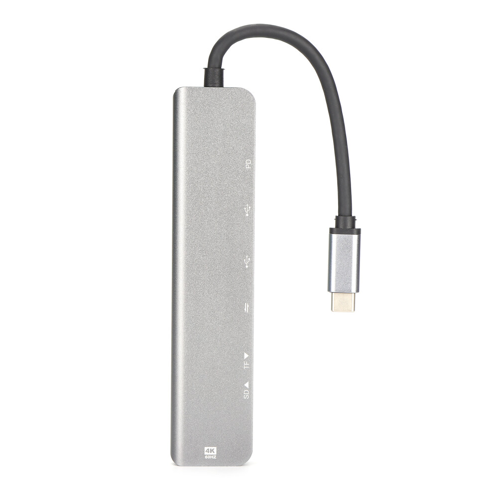 Usb C Hub For Macbook,7 In 1 Usb C Adapter With Superspeed Transfer Rates 4K Hdmi Sd Tf Card Reader Pd Charging Usb 3.0 Port Multiport Docking Station 9420858908234