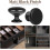 4X Matte Black Cabinet Knobs Round Drawer Handles Solid Metal for Kitchen Cupboard Door 3