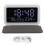Multi Functional Digital Alarm Clock With Bluetooth Speaker Wireless Charging Pad And Usb Port Led Display With Dimmable Screen And Snooze Button 1