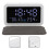 Multi Functional Digital Alarm Clock With Bluetooth Speaker Wireless Charging Pad And Usb Port Led Display With Dimmable Screen And Snooze Button 5