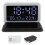 Multi Functional Digital Alarm Clock With Bluetooth Speaker Wireless Charging Pad And Usb Port Led Display With Dimmable Screen And Snooze Button 4