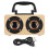 Rechargeable Battery Portable Bluetooth Speaker with AUX Effective Source Input Dual High-performance Drivers,Retro Wooden Combination Speaker for 1