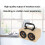 Rechargeable Battery Portable Bluetooth Speaker with AUX Effective Source Input Dual High-performance Drivers,Retro Wooden Combination Speaker for 7
