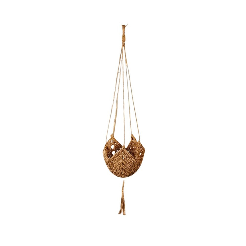 Boho Macrame Jute Crochet Hanging Planter Basket Long Plant Hanger For 3 Inch To 12 Inch Pots Indoor Outdoor Flower Pots 6133443866361