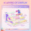 4 Tier Iridescent Display Risers Stand, Plastic Risers for Display, Perfume Organizer, Display for Figures 12Inch 8