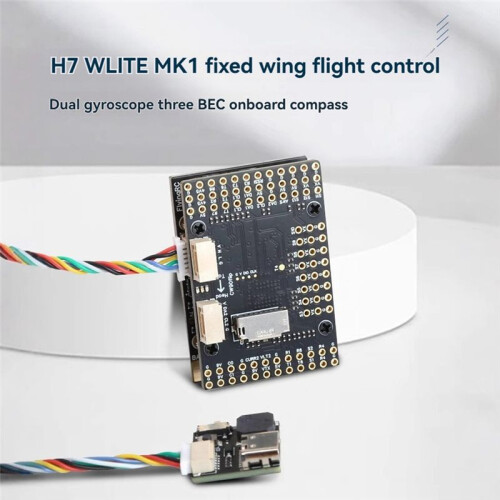 H7Wlite MK1 H7 Flight Controller Fixed Wing FC Onboard BEC Compass Dual Gyroscope för FPV RC Drone Fixed Wing 1
