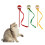 Cats Play Stick Mascots Snake for Kittens Long Wand Fun Exercise 2