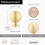 15Pack Brass Cabinet Knobs 1.1 Inch, Brushed Gold Sphere Dresser Pulls, Solid and Durable 3