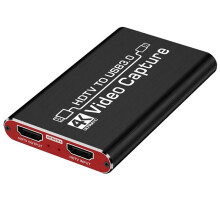 4k 1080p HD-Videoaufnahmekarte, HdTV-Kamera-Aufnahmebox, Kompatibel mit USB 3.0, PC-Live-Streaming-Grabber-Recorder
