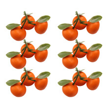 Realistische Mandarinen-Orangen-Repliken, Schmuck für Festivals