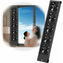 Adjustable 125130cm Retractable Window Exhaust Fan with Stepless Speed Control for Kitchen Bathroom