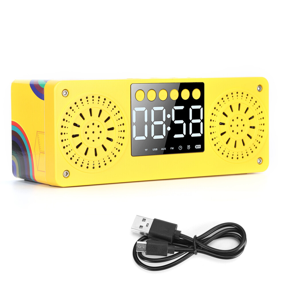 Wireless Bluetooth Alarm Clock With Night ,Dual Alarms Snooze Function Mirror Display Usb Charger, Fast Charge, Fast Charge, Fast Charge, Safe Light 9420858990499