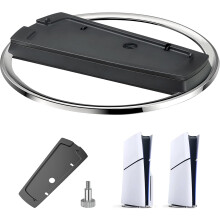 Supporto stabile per console PS5, supporto verticale sicuro per la versione Slim, cuscinetti antiscivolo e design di facile installazione, buona