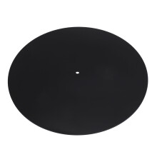 Draaitafelmat voor audiofielen en dj's, universele draaitafelmat van 12 inch, acryl met antistatische en geluidsdempende technologie, duurzaam.