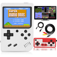 Erwecke deinen Retro-Gaming-Spirit zum Leben! Tragbare Handheld-Konsole mit 400 klassischen Titeln, reaktionsschneller Steuerung für flüssiges