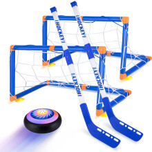 Suspension Technology Hover Soccer Set, Reassuring Design For Indoor Outdoor Toys, Safe Soft Edge Design With Multiple Game Scenes, Upgraded Goal For
