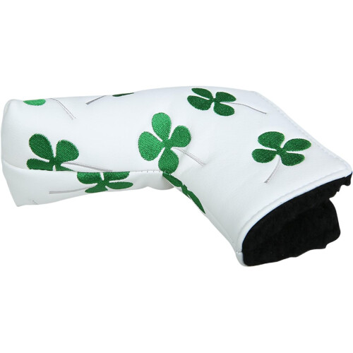 Καλύμματα Κεφαλής Γκολφ Putter, Σχέδιο Lucky Clover, Κεντημένη Προστασία Λεπίδας για τα