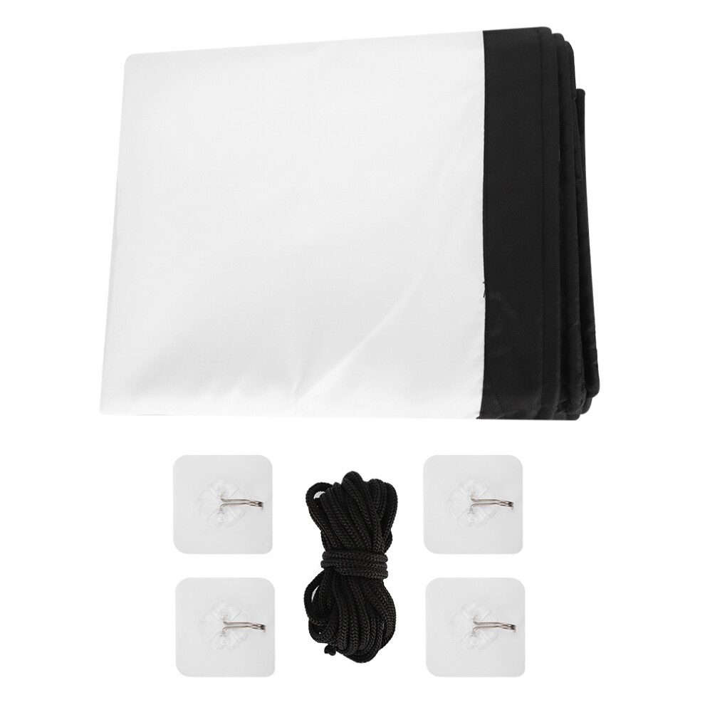 Outdoor Movie Screen For Indoor Outdoor Use Translucent Screen Design Polyester Fabric Portable Projector Screen Foldable Anti Crease Lightweight 9420858929567
