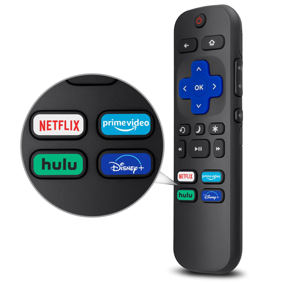 Tv Remote Control With Netflix, Disney+, Prime Video, Hulu Shortcut Buttons, High Transmitting Distance And Abs Plastic & Silicone (2Nd Edition), Good 9420858965725