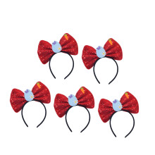Set mit 5 Pailletten-Stirnbändern,-2