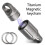 Titanium Alloy Magnetic Key Holder, Quick Release Keychain, Detachable Keychain, Safely Lock System, 360  Rotatable 2