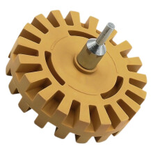 Car Sticker Remover Wheel Gear Shaped Rubber Eraser for Drill Fast Adhesive Removal Safe on Paint