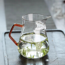 Glass Tea Cup 650ml Thickened Glass Tea Brewer with Builtin Strainer and Even Pour Pitcher