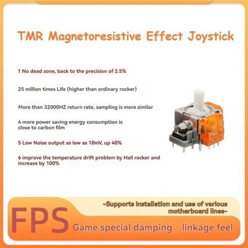 10 Pezzi per  PRO TMR Joystick Elettromagnetico per  PRO Gamepad TMR Joystick 3D Analog Thumb Stick Controller 2