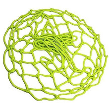 Rete da basket fosforescente, rete da basket resistente alle intemperie, design spesso e robusto, luce verde luminosa notturna a energia solare,
