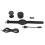 Smart Home Security Camera With Night Vision 1080P Clarity WiFi Remote Access Auto Loop Recording Compact ABS Frame Suction Cup Mount Adjustable 1