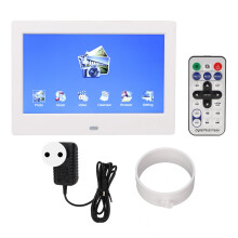 Full HD IPS-display, 7-inch digitale fotolijst met afstandsbediening, plug-and-play, video- en muziekspeler, achtergrondmuziek.
