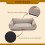 Living And Home Light Oatmeal Large Size Dog Bed Pet Sleeping Bed 4