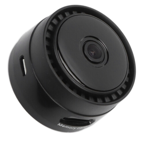 Smart Home Security Camera With Night Vision 1080P Clarity WiFi Remote Access Auto Loop Recording Compact ABS Frame Suction Cup Mount Adjustable 2