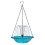 Multifunctional Bird Feeders Bath Tray with Flower Shape-Blue 1