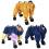 Multiuse Pet Trousers Breathable PU Dog Pants for Active-S blue 3